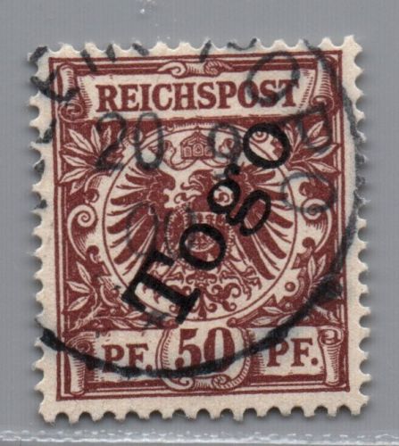 Dt. Kolonien Togo Michel Nr. 6 gestempelt geprüft