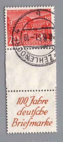 Berlin Zusammendruck 20 - Z - R1C gestempelt