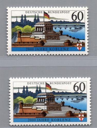 Bund Michel Nummer 1593 x + y postfrisch