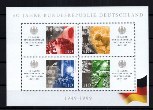 Bund Block Nummer 49 I Plattenfehler postfrisch