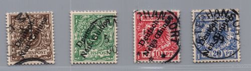 Deutsche Kolonien Neu-Guinea Michel-Nr. 1 - 4 gestempelt
