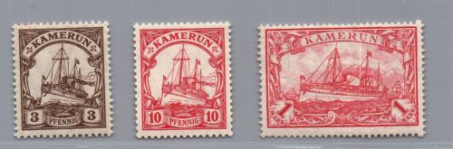 Deutsche Kolonien Kamerun Lot aus Michel Nummer 20 / 24 postfrisch