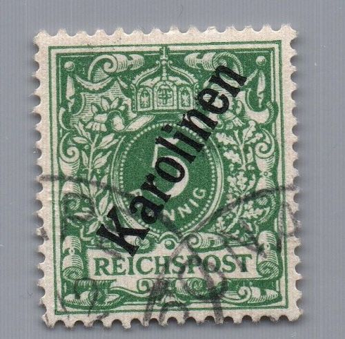 Karolinen Michel Nummer 2II gestempelt geprüft