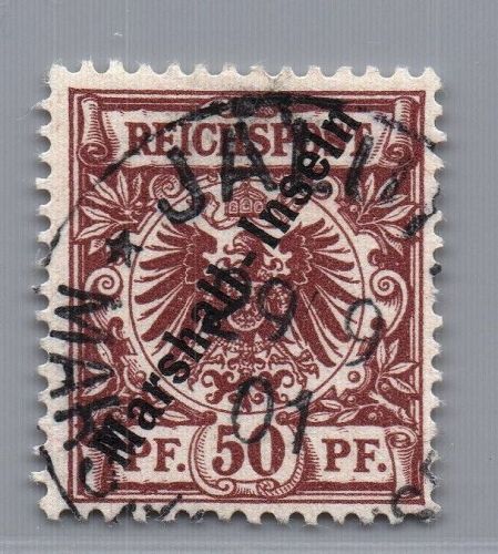 Deutsche Kolonien Marshall Inseln Michel Nr. 12 gestempelt geprüft