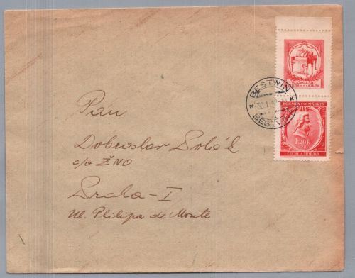 Böhmen und Mähren Brief Bestwin nach Prag 1942