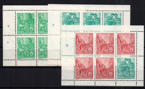 DDR HBlatt 7 - 9 postfrisch