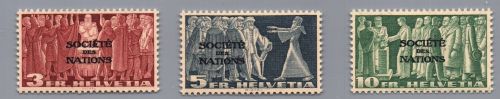 Schweiz Ausg. f. Int. Organisationen Michel-Nr. 65 - 67 postfrisch