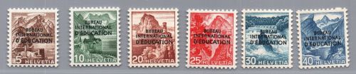 Schweiz Ausg. f. Int. Organisationen Michel-Nr. 23 - 28 BIE postfrisch