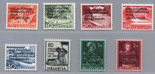 Schweiz Ausg. f. Int. Organisationen Michel-Nr. 1 - 8 OIR postfrisch