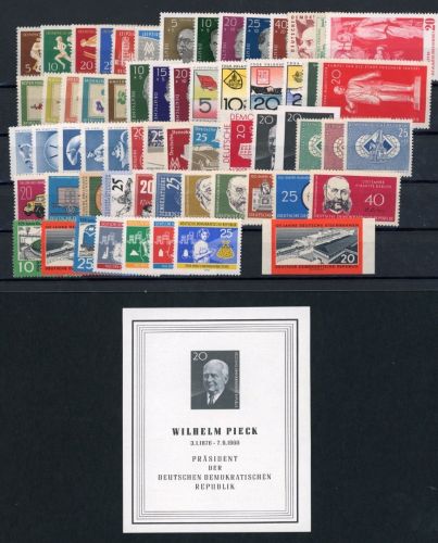 DDR Michel Nummer 746 - 806 , 1960 Jahrgang postfrisch