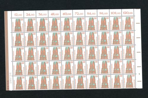 Bund Michel Nummer 1375 Bogenteil postfrisch