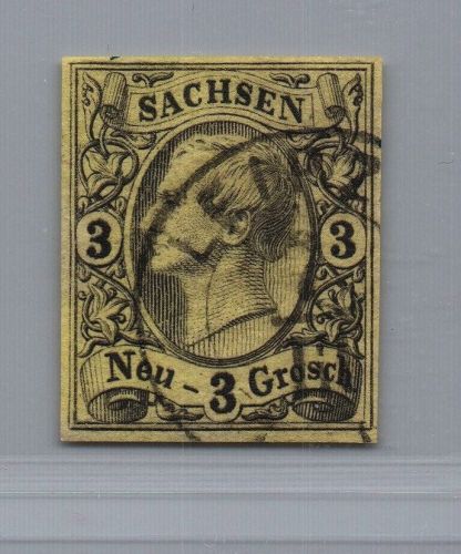 Sachsen Michel Nummer 11 gestempelt