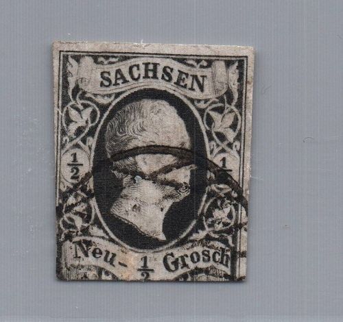 Sachsen Michel Nummer 3 gestempelt