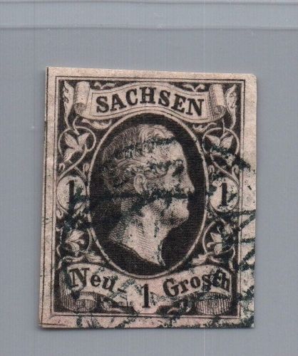 Sachsen Michel Nummer 4 gestempelt