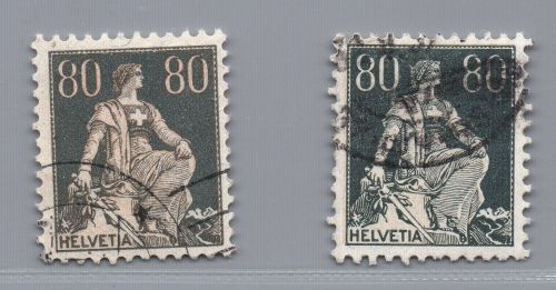 Schweiz Michel-Nr. 141 x + y gestempelt