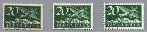 Schweiz Michel-Nr. 213 x , y, z gestempelt