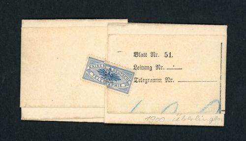 Telegramm des Dt. Reiches - Überlingen 1900