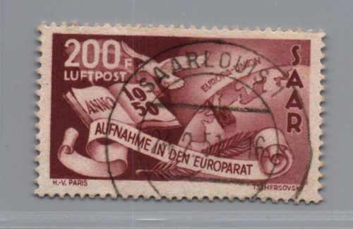 Saar Michel Nummer 298 gestempelt geprüft