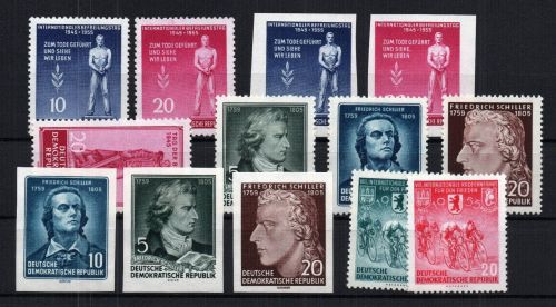 DDR Michel Nummer 459 - 471 mit A + B postfrisch
