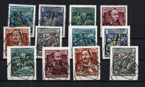 DDR Michel Nummer 485 - 490 A + B gestempelt