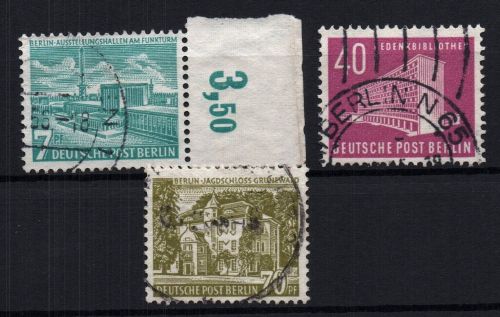 Berlin Michel-Nr. 121 - 123 gestempelt