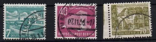 Berlin Michel-Nr. 121 - 123 gestempelt