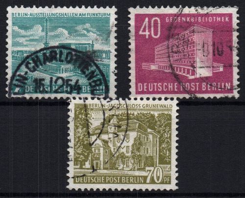 Berlin Michel-Nr. 121 - 123 gestempelt