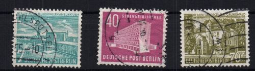 Berlin Michel-Nr. 121 - 123 gestempelt