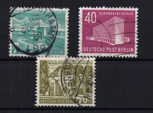 Berlin Michel-Nr. 121 - 123 gestempelt