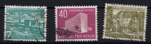 Berlin Michel-Nr. 121 - 123 gestempelt