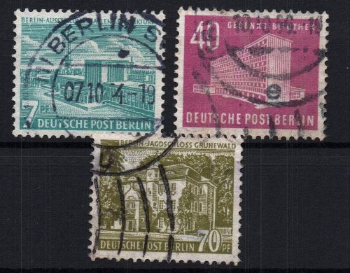Berlin Michel-Nr. 121 - 123 gestempelt