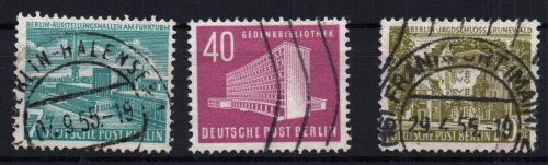 Berlin Michel-Nr. 121 - 123 gestempelt