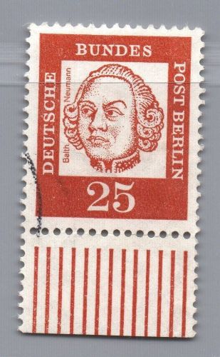 Berlin Michel-Nr. 205 Bogenrand gestempelt