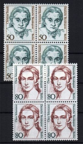 Berlin Michel-Nr. 770 + 771 4er-Blöcke postfrisch