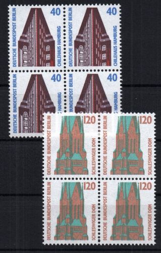 Berlin Michel-Nr. 814 + 815 4er-Blöcke postfrisch
