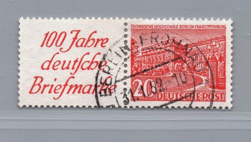 Berlin Zusammendruck Michel-Nr. W 13 gestempelt