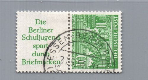 Berlin Zusammendruck Michel-Nr. S 6 gestempelt