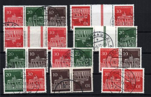 Berlin Zusammendruck Michel-Nr. W 41 - KZ 4 gestempelt