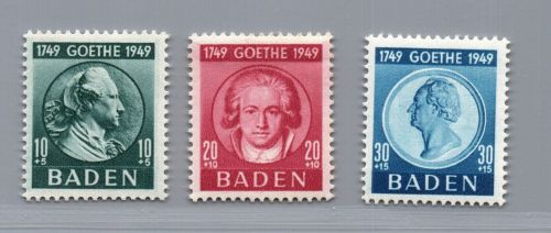 Franz. Zone Baden Michel Nr. 47 - 49 postfrisch