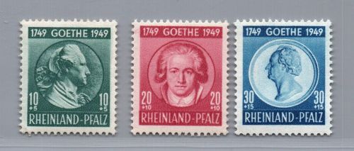 Franz. Zone Rheinland Pfalz Michel Nr. 46 - 48 postfrisch