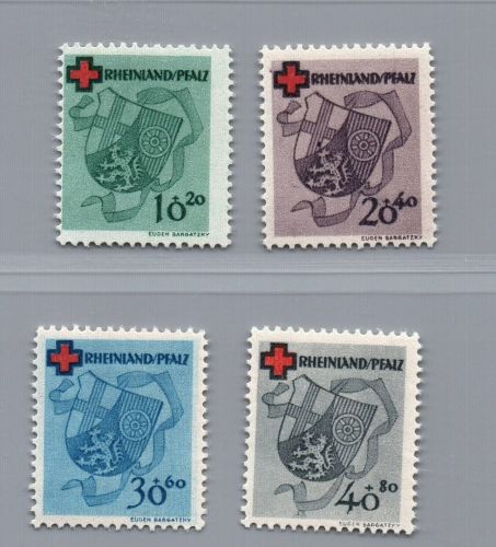 Franz. Zone Rheinland Pfalz Michel Nr. 42 A - 45 A postfrisch