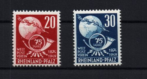 Franz. Zone Rheinland Pfalz Michel Nr. 51 + 52 postfrisch