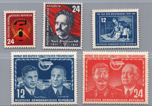 DDR Michel-Nr. 293 - 297 postfrisch