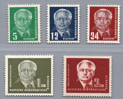 DDR Michel-Nr. 322 - 326 postfrisch