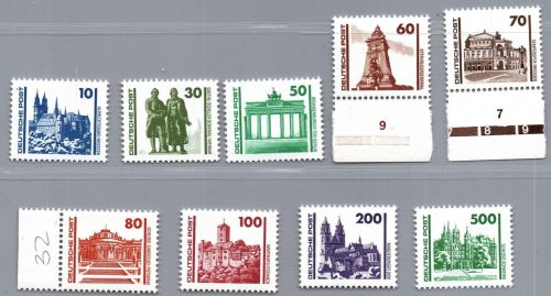 DDR Michel-Nr. 3344 - 3352 postfrisch