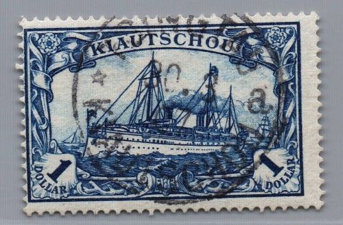 Deutsche Kolonien Kiautschou Michel-Nr. 35 gestempelt
