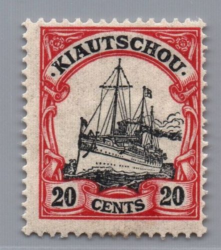 Deutsche Kolonien Kiautschou Michel-Nr. 22 ungebraucht m. Falz