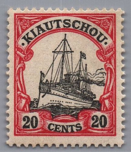 Deutsche Kolonien Kiautschou Michel-Nr. 22 ungebraucht m. Falz