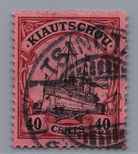 Deutsche Kolonien Kiautschou Michel-Nr. 23 gestempelt