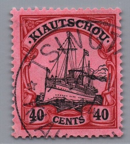 Deutsche Kolonien Kiautschou Michel-Nr. 33 gestempelt